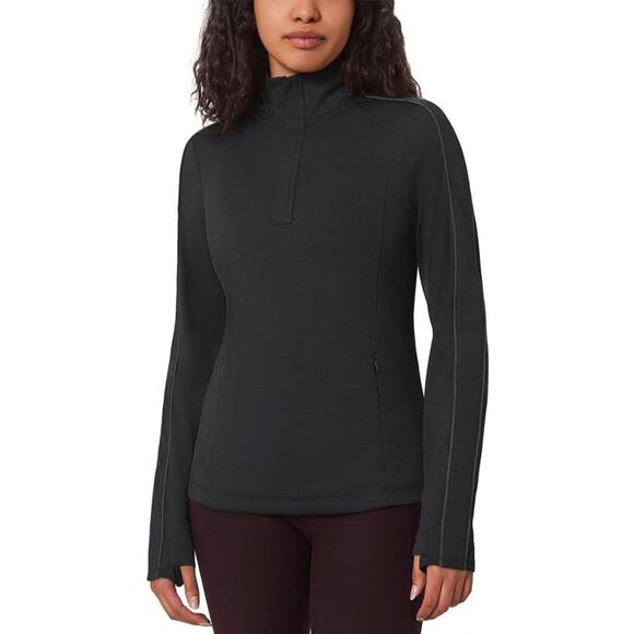 New Mondetta Women's Moisture Wicking Quarter-Zip Pullover Sweatshirt Active Top - Picture 1 of 8